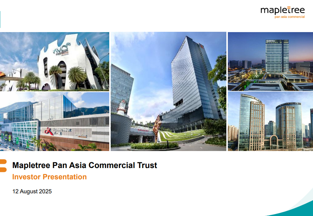 Mapletree Pan Asia Commercial Trust Investor Presentation